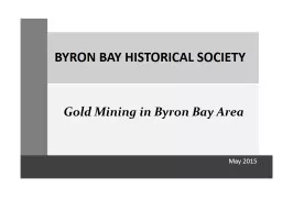 BYRON BAY HISTORICAL SOCIETY