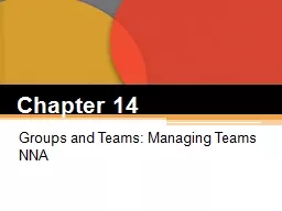 Chapter  14 Groups and Teams: Managing