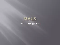 Maus By  Art Spiegelman Beginnings