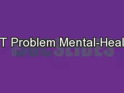 IST Problem Mental-Health