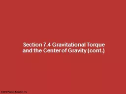 Section 7.4 Gravitational Torque
