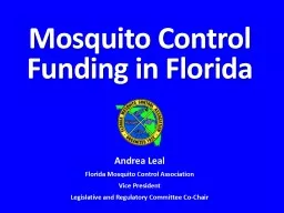 Mosquito Control Funding in Florida