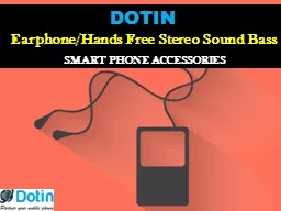 DOTIN   Earphone/Hands Free Stereo Sound Bass