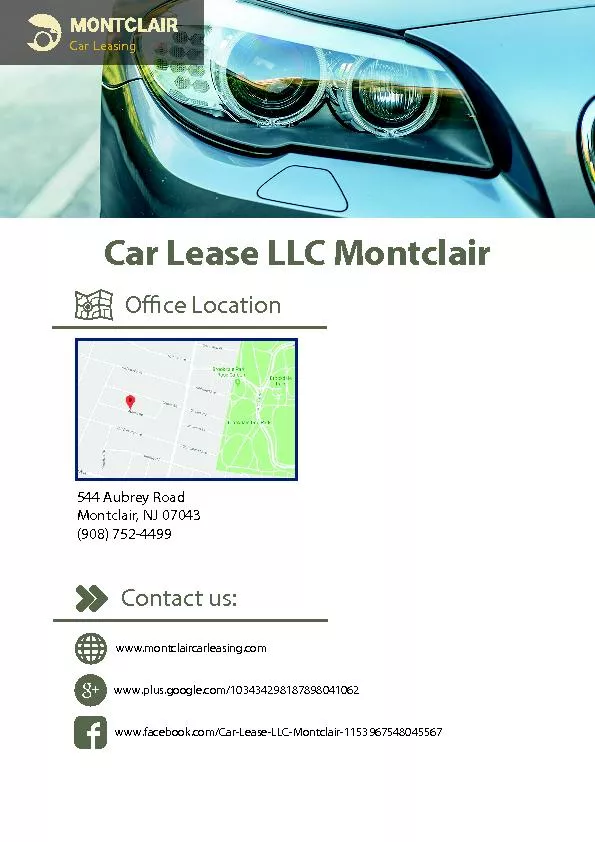 Car Lease LLC Montclair		