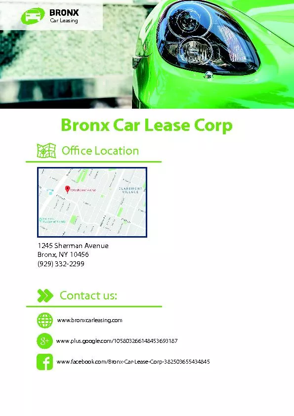 Bronx Car Lease Corp		