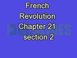 French Revolution Chapter 21 section 2
