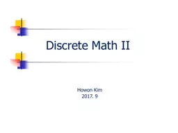 Discrete Math II Howon  Kim