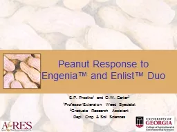 Peanut Response to Engenia™ and Enlist™ Duo