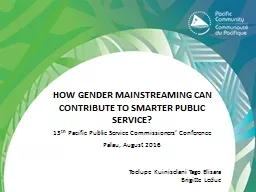 How Gender Mainstreaming can contribute to smarter public service?