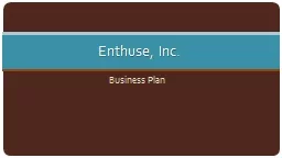 Business Plan  Enthuse, Inc.