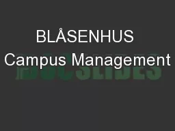 BLÅSENHUS Campus Management