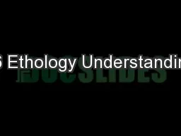 A.6 Ethology Understandings
