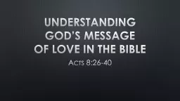 Understanding  god’s message