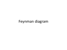 Feynman diagram Outline Motivation