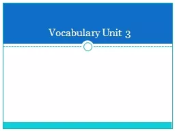 Vocabulary Unit 3 1. adversary