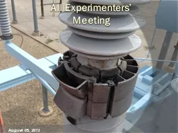 All Experimenters’ Meeting