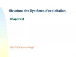 1 Structure des Systèmes Informatiques