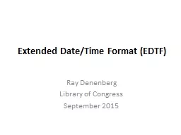 Extended Date/Time Format (EDTF)