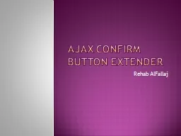 AJAX Confirm Button Extender