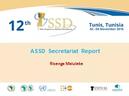 ASSD  Secretariat   Report