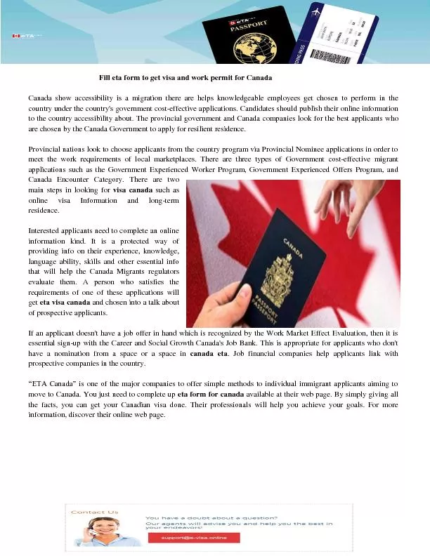 Visa Canada