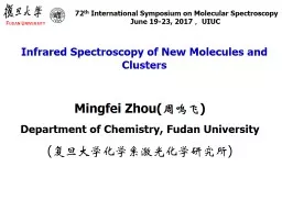 Infrared Spectroscopy of New Molecules and Clusters