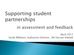 Supporting student  partnerships