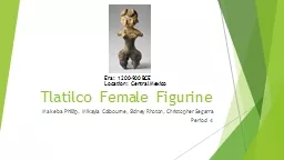 Tlatilco  Female Figurine