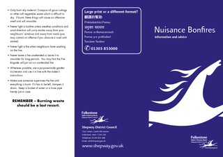Nuisance Bonres Information and advice Shepway Distric