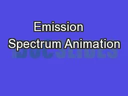 Emission   Spectrum Animation