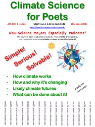 Climate Science  for Poets