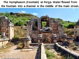 The  Nymphaeum  (Fountain) at