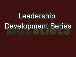Leadership Development Series