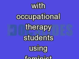 Exploring leadership development with occupational therapy students using feminist participatory