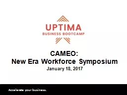 CAMEO: New Era Workforce Symposium
