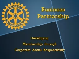 Business  Partnership Developing