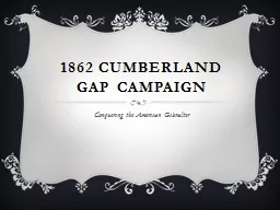 1862 Cumberland Gap Campaign
