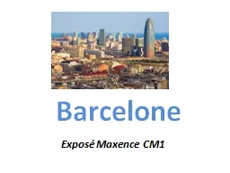 Barcelone Exposé Maxence CM1