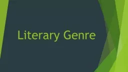 Literary Genre What is a Genre in Literature?