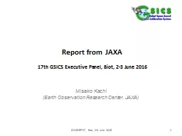 Report  from   JAXA 17 th