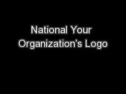 National Your Organization’s Logo