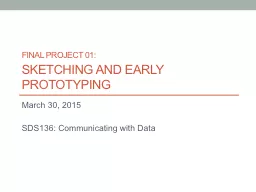 FINAL PROJECT 01: Sketching and Early Prototyping
