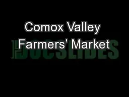Comox Valley Farmers’ Market