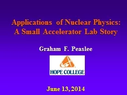 Applications of Nuclear Physics: