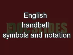 English handbell symbols and notation