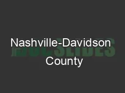 Nashville-Davidson  County