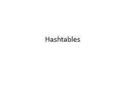 Hashtables Picture of a