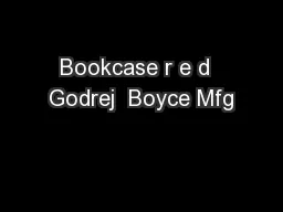 Bookcase r e d  Godrej  Boyce Mfg
