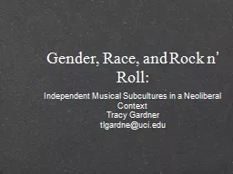 Gender, Race, and Rock n