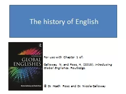 The  history  of English